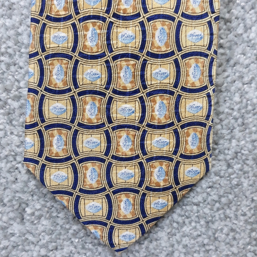 Pfizer Little Blue Pill Necktie